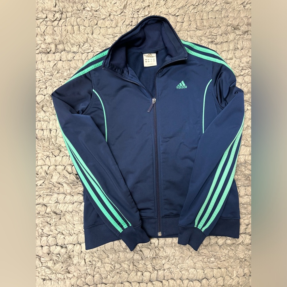 Vintage ladies Adidas full zippered Track Jacket